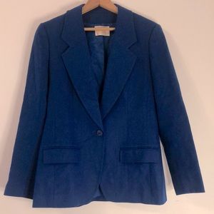 Vintage Blue Pendleton Wool Blazer